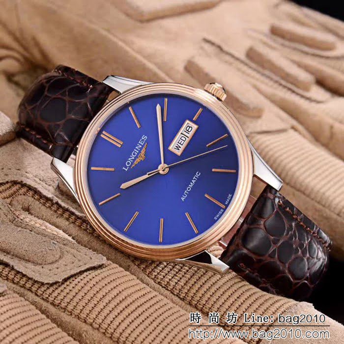 LONGINES浪琴 經典大三針 全自動機械 精品男士腕表 WSS1098